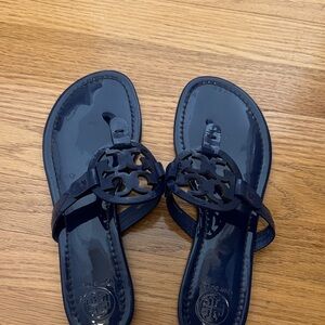 Tory Burch Dark Blue Thong Sandals